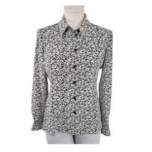 CHANEL 2003 Cruise Collection Black White Seaside Cityscape FR 38